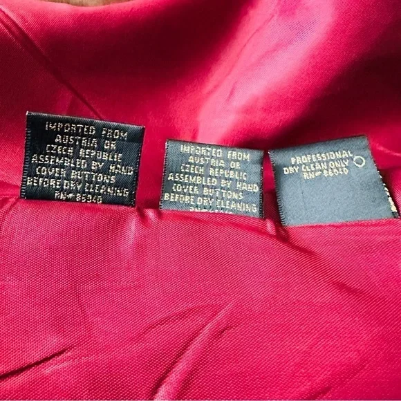 Vintage Lily & Taylor New York & Paris Women’s Sz 14 Pink Trench Coat - Picture 15 of 16